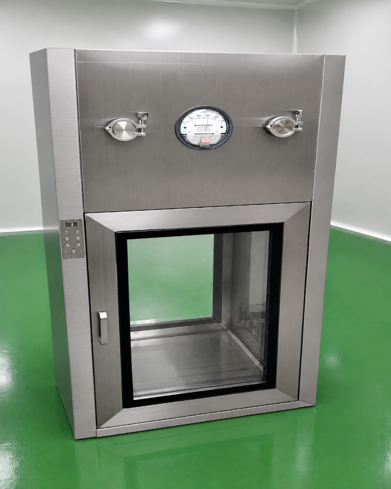 Cleanroom pass box transfer equipment