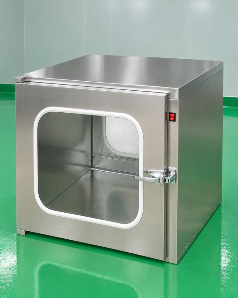 Caja de transferencia con enclavamiento